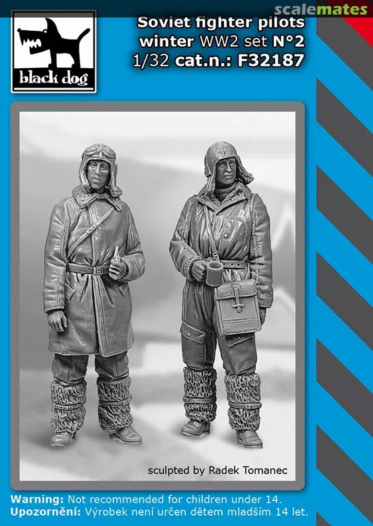 Boxart Fighter Pilots Winter WW II set No.2 F32187 Black Dog Boxart Fighter Pilots Winter WW II set No.2 F32187 Black Dog