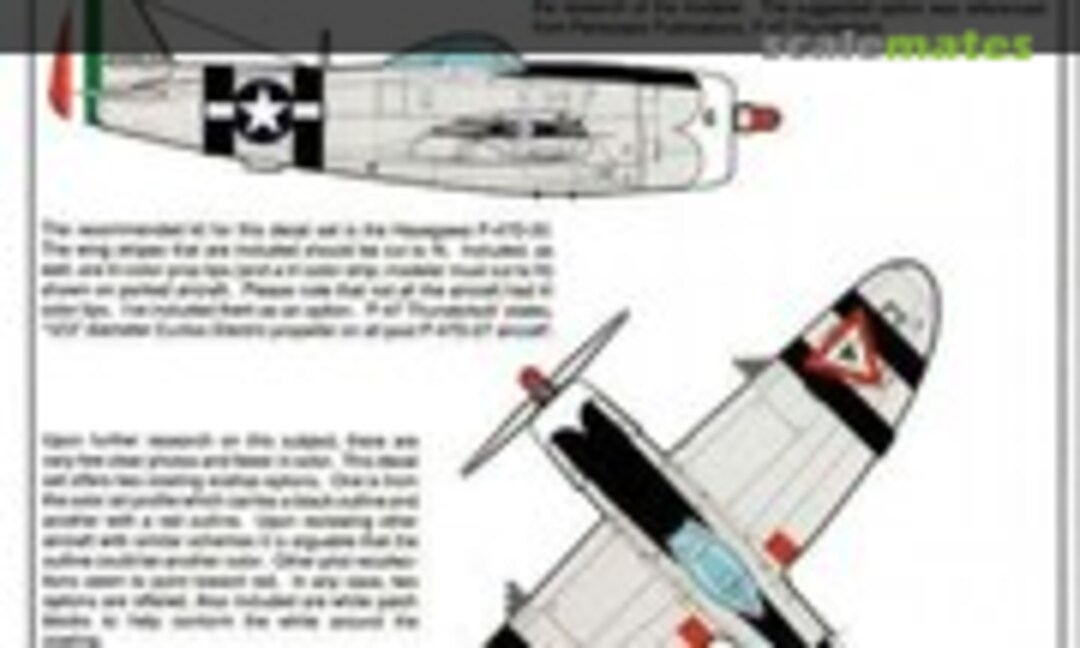 1:32 P-47D-30 Thunderbolt Escudron De Pelea 201 (Warbird Decals 32003) 32003