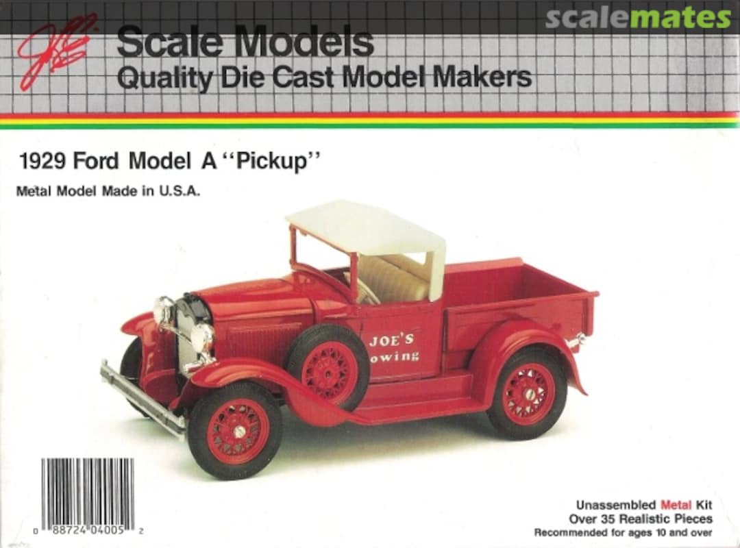 Boxart 1929 Ford Model A "Pickup" 4005 JLE Scale Models