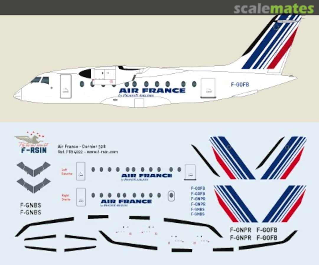 Boxart Dornier Do328-110 FR14022 F-RSIN Boxart Dornier Do328-110 FR14022 F-RSIN