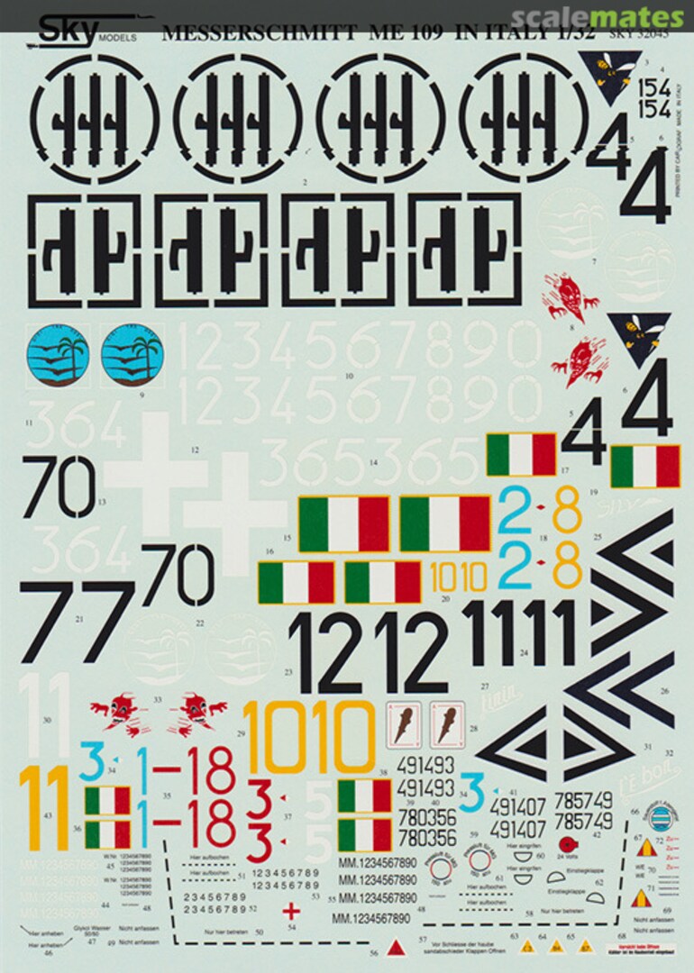 Boxart Messerschmitt ME 109 in Italy SKY 32045 Sky Models Boxart Messerschmitt ME 109 in Italy SKY 32045 Sky Models