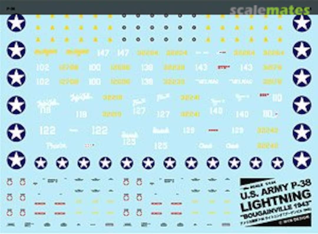 Boxart U.S. Army P-38 Lightning [Bougainville 1943] A-457 MYK Design