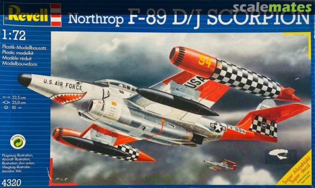 Boxart Northrop F-89D/J Scorpion 4320 Revell Boxart Northrop F-89D/J Scorpion 4320 Revell