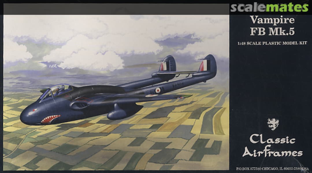 Boxart De Havilland Vampire FB Mk.5 470 Classic Airframes Boxart De Havilland Vampire FB Mk.5 470 Classic Airframes