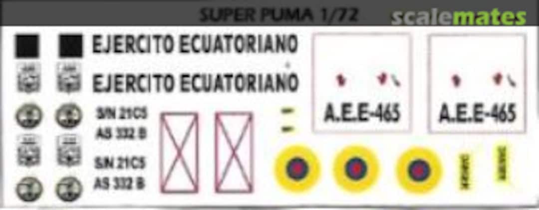 Boxart Super Puma 72-002 Custom Made Boxart Super Puma 72-002 Custom Made