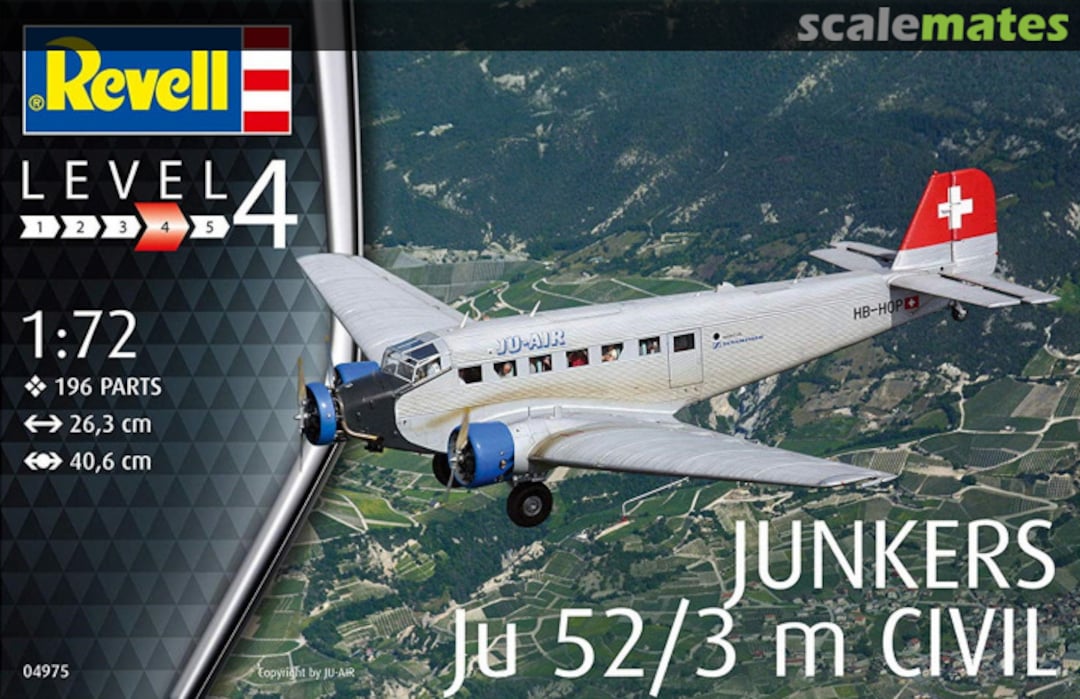 Boxart Junkers Ju 52/3 m Civil 04975 Revell Boxart Junkers Ju 52/3 m Civil 04975 Revell