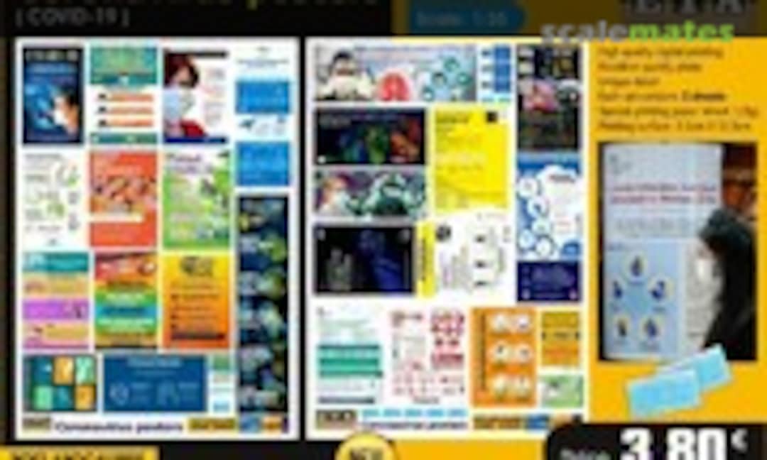 1:35 Coronavirus posters (ETA Diorama Accessories 187) 187