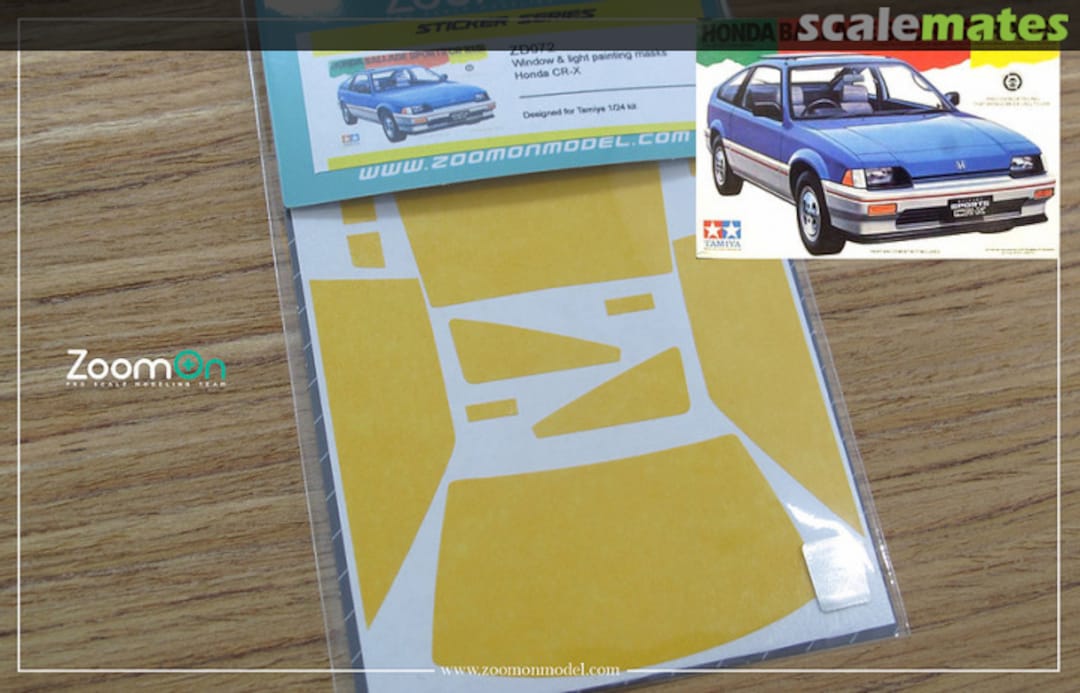 Boxart Window & light painting masks - Honda CR-X ZD072 ZoomOn