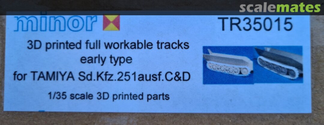 Boxart Sd.Kfz.251 Ausf. C & D - 3D printed fully workable tracks TR35015 Minor
