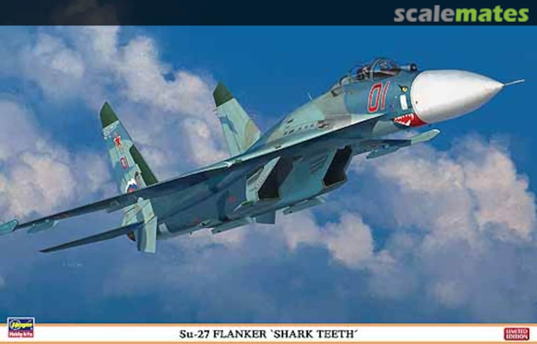 Boxart Su-27 Flanker `Shark Teeth´ 01995 Hasegawa Boxart Su-27 Flanker `Shark Teeth´ 01995 Hasegawa