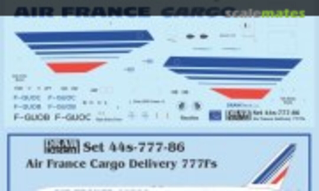 1:144 Air France Cargo Delivery 777Fs (Draw Decal 44-777-86) 44-777-86
