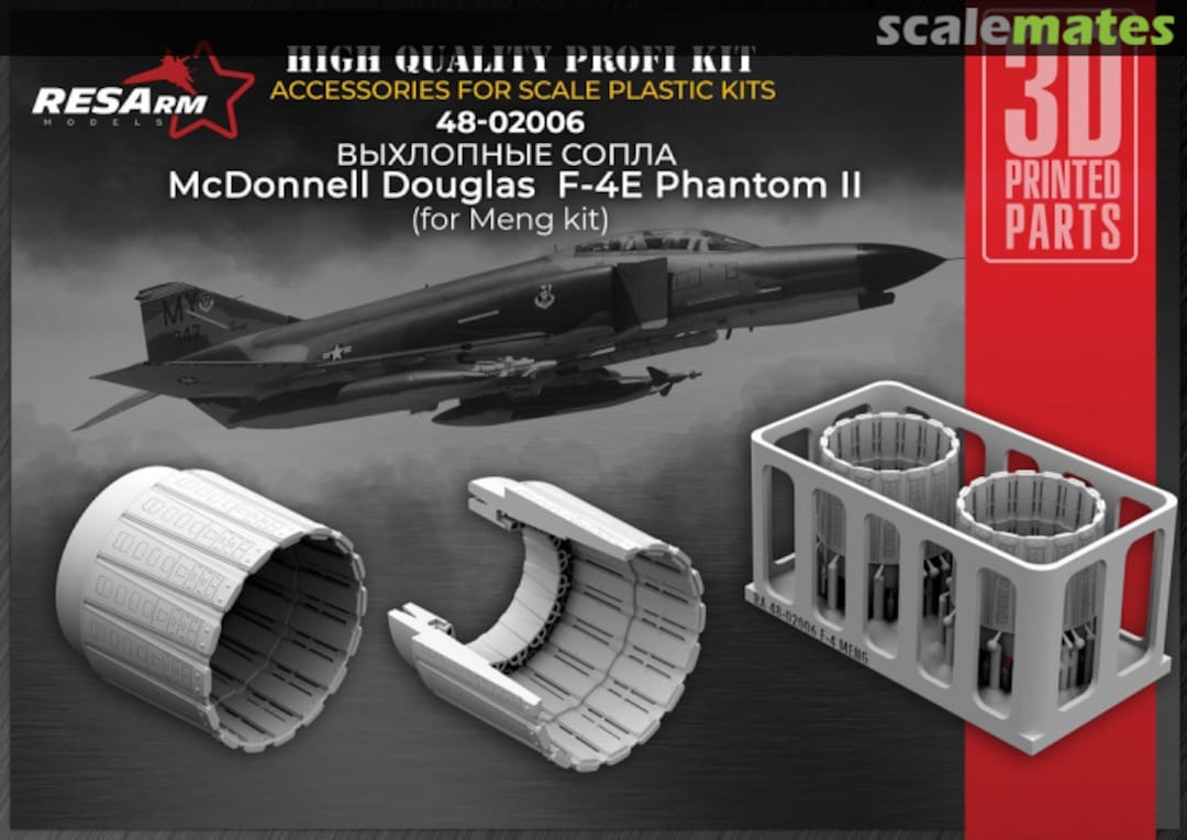 Boxart F-4E Phantom II exhaust 48-02006 RESArm Boxart F-4E Phantom II exhaust 48-02006 RESArm