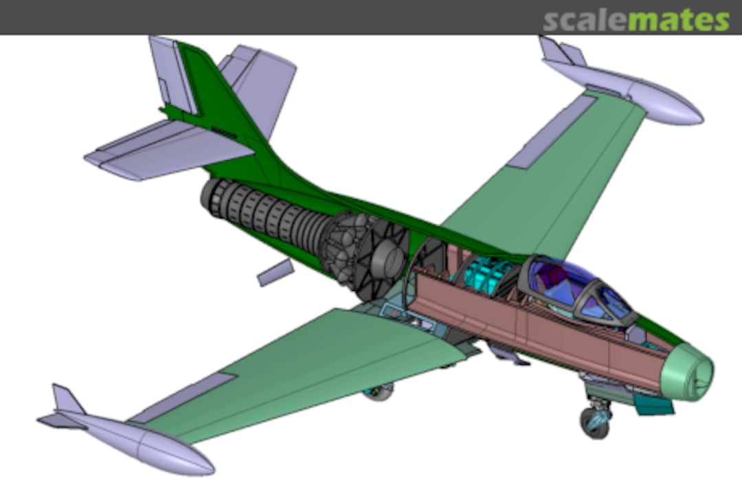 Boxart Dassault MD-450 Ouragan FR7002 Azur-FRROM Boxart Dassault MD-450 Ouragan FR7002 Azur-FRROM