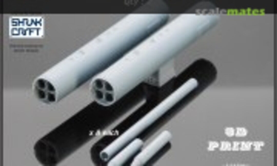 1:48 LAU-10D/A 5.00" Rocket Launcher, Thermally Protected - Loaded (Flying Leathernecks FL48-8128) FL48-8128