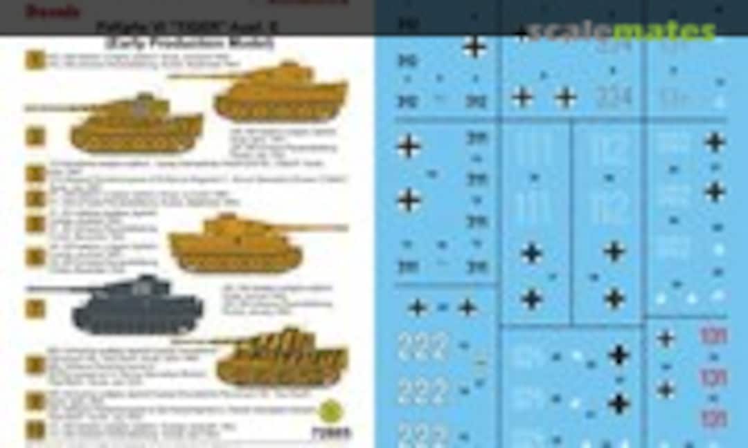 1:72 Pz.Kpfw.VI Tiger Ausf.E (Early Production Model) (Techmod 72805) 72805