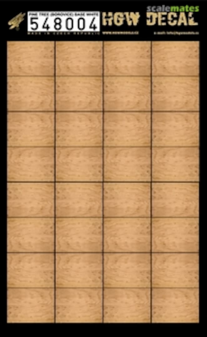 Boxart Wooddecals - Pine Tree - Type I (base white) 548004 HGW Models Boxart Wooddecals - Pine Tree - Type I (base white) 548004 HGW Models