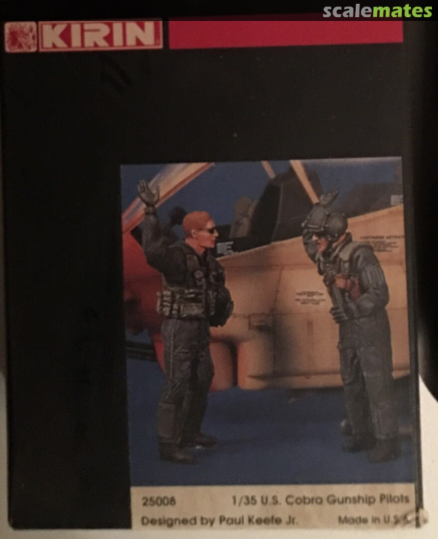 Boxart US Cobra Gunship Pilots 25008 KIRIN Boxart US Cobra Gunship Pilots 25008 KIRIN