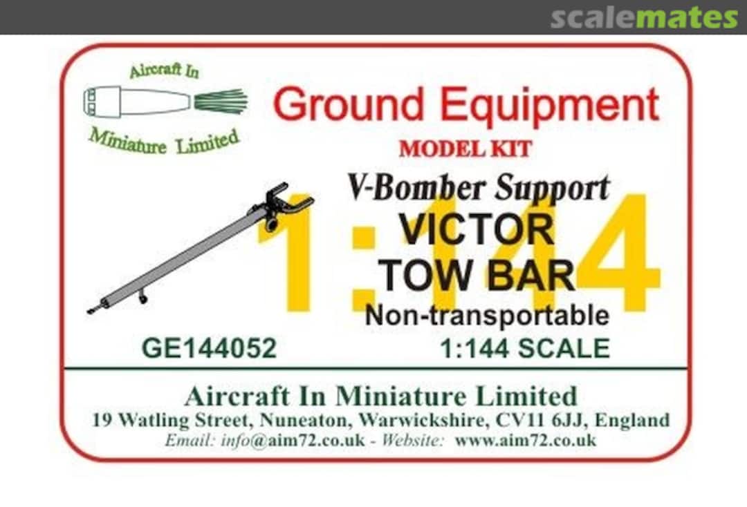 Boxart Victor Tow Bar Non-transportable GE144052 Aircraft In Miniature Ltd