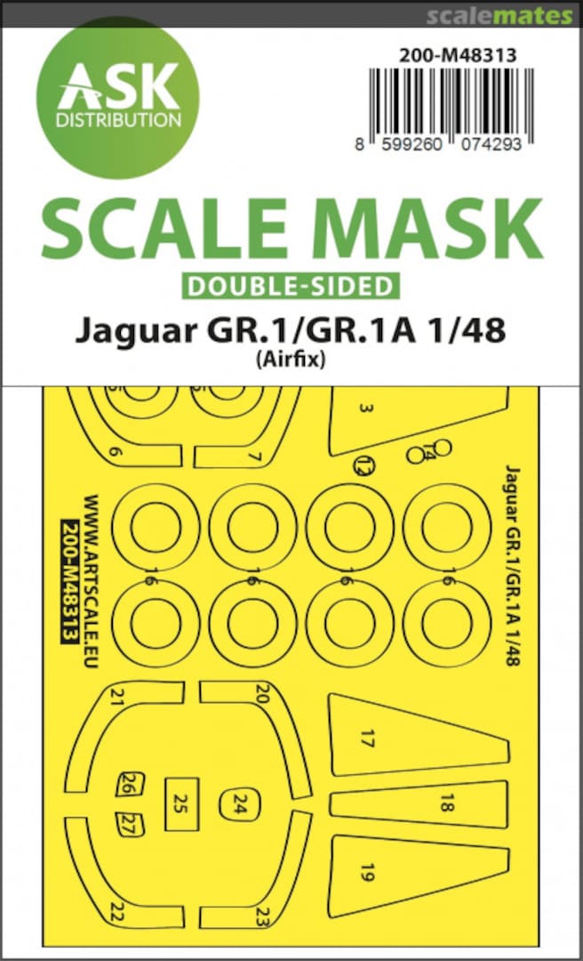 Boxart Jaguar GR.1/GR.1A masks (double sided) 200-M48313 ASK Boxart Jaguar GR.1/GR.1A masks (double sided) 200-M48313 ASK