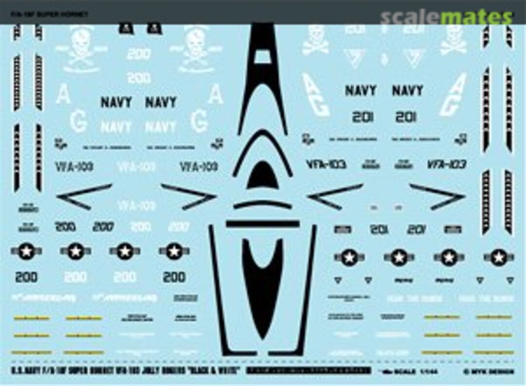 Boxart F/A-18F Jolly Rogers [Black & White] A-455 MYK Design