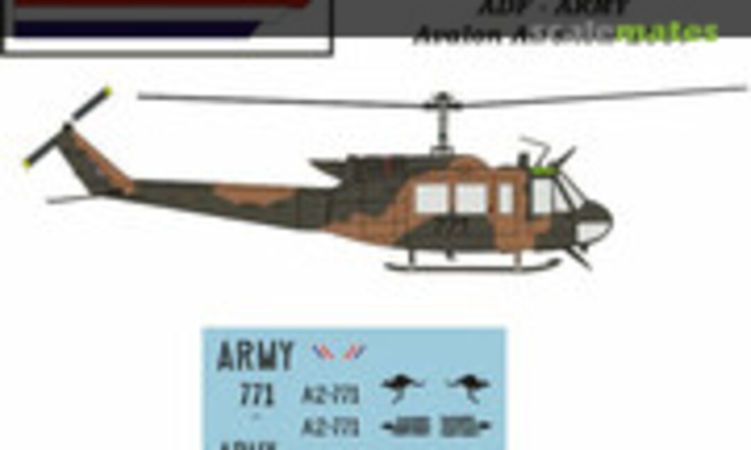 1:48 Bell UH-1H "Huey" Helicopters A.D.F. (Army) (Novascale N-48063c) N-48063c