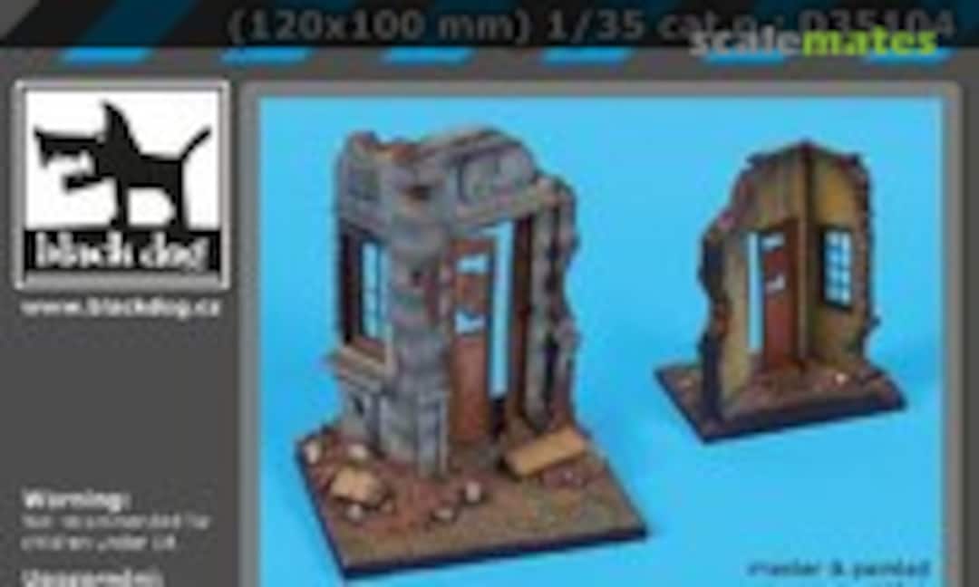 1:35 House corner N°6 base (Black Dog D35104) D35104