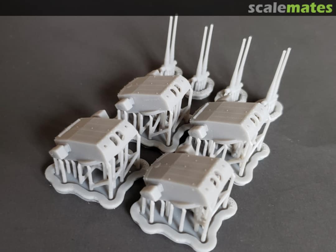 Boxart RN Zara 203 mm/53 cal. (8"/53 cal.) Turrets with Barrels 350-Zara turrets-4 Model Monkey