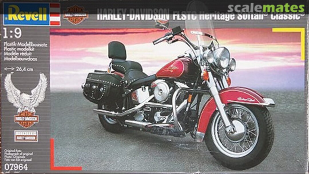Boxart Harley-Davidson FLSTC Heritage Softail Classic 07964 Revell Boxart Harley-Davidson FLSTC Heritage Softail Classic 07964 Revell