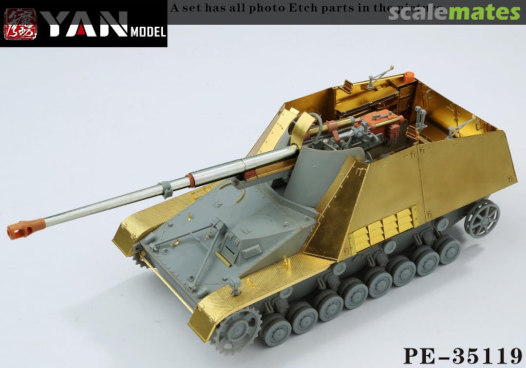 Boxart Sd.Kfz. 164 "Nashorn" Detail set PE-35119 Yan Model Boxart Sd.Kfz. 164 "Nashorn" Detail set PE-35119 Yan Model