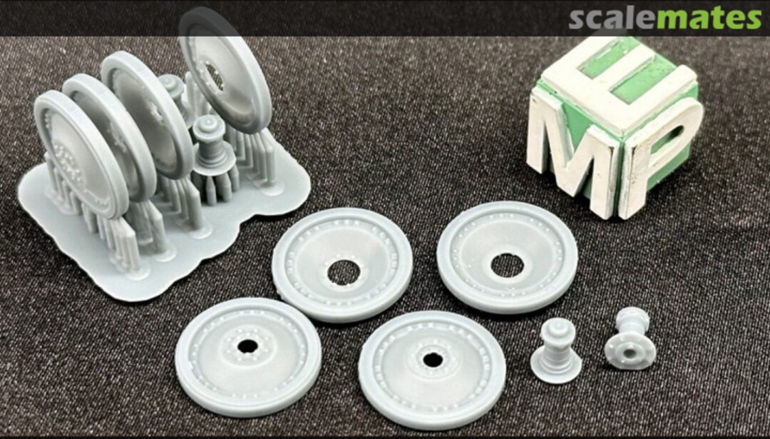 Boxart PzV Panther road wheel set - 8x3-bolt (Bergepanther Ausf. D) 72040882 EMP3d Boxart PzV Panther road wheel set - 8x3-bolt (Bergepanther Ausf. D) 72040882 EMP3d