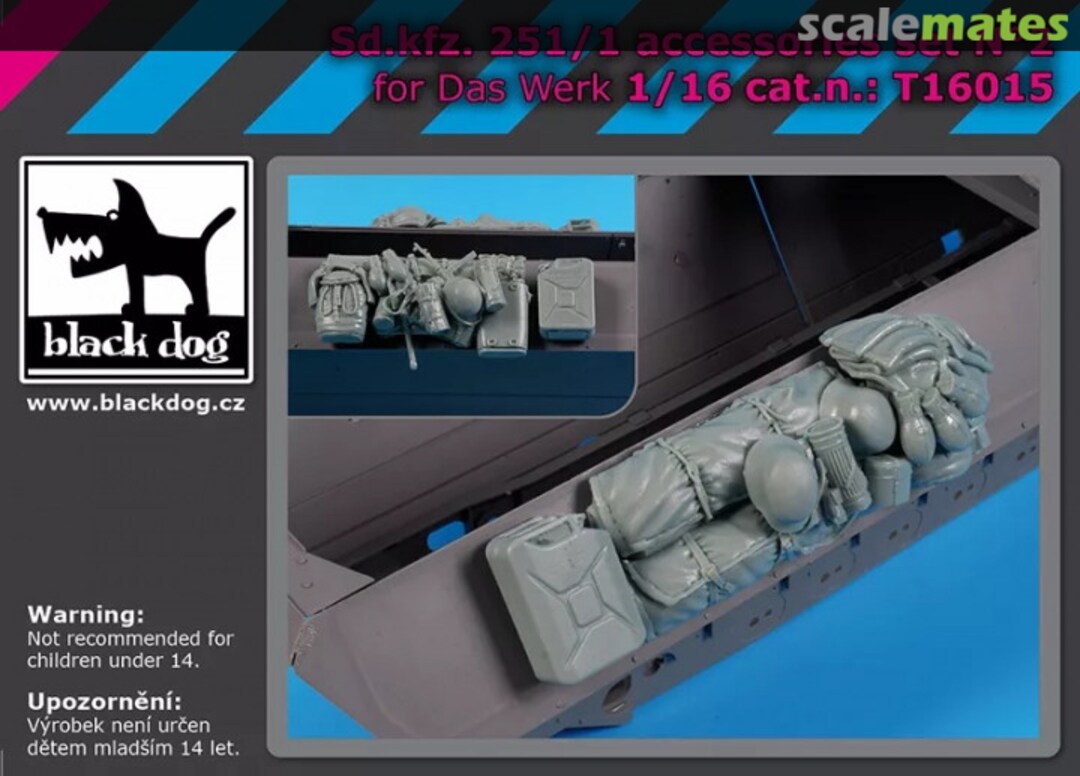 Boxart Sd.Kfz 251/1 accessories set No.2 T16015 Black Dog