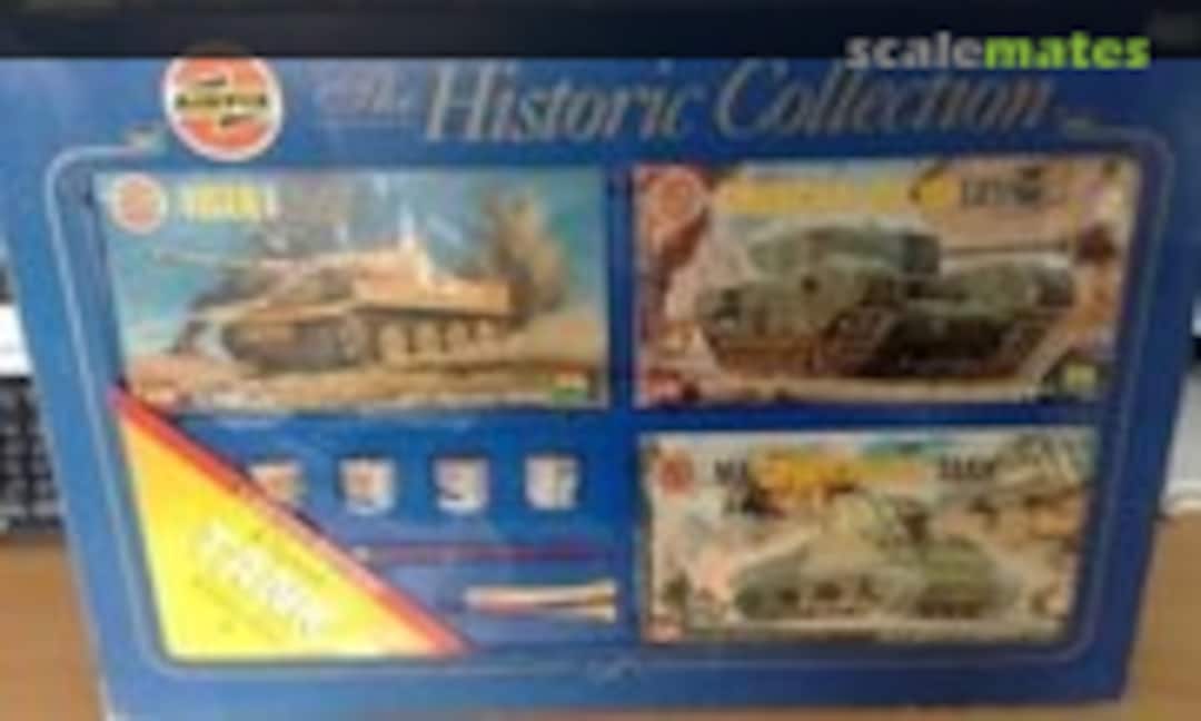 1:76 Tiger I Tank, Churchill Mk VII Tank, M4 Sherman Mk I Tank (Airfix 9515)