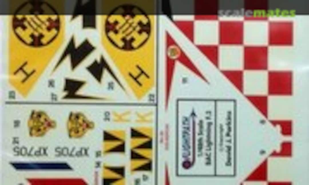 1:48 RAF Lightning F.3 Decal Sheet (Flightpath 1/48) 1/48