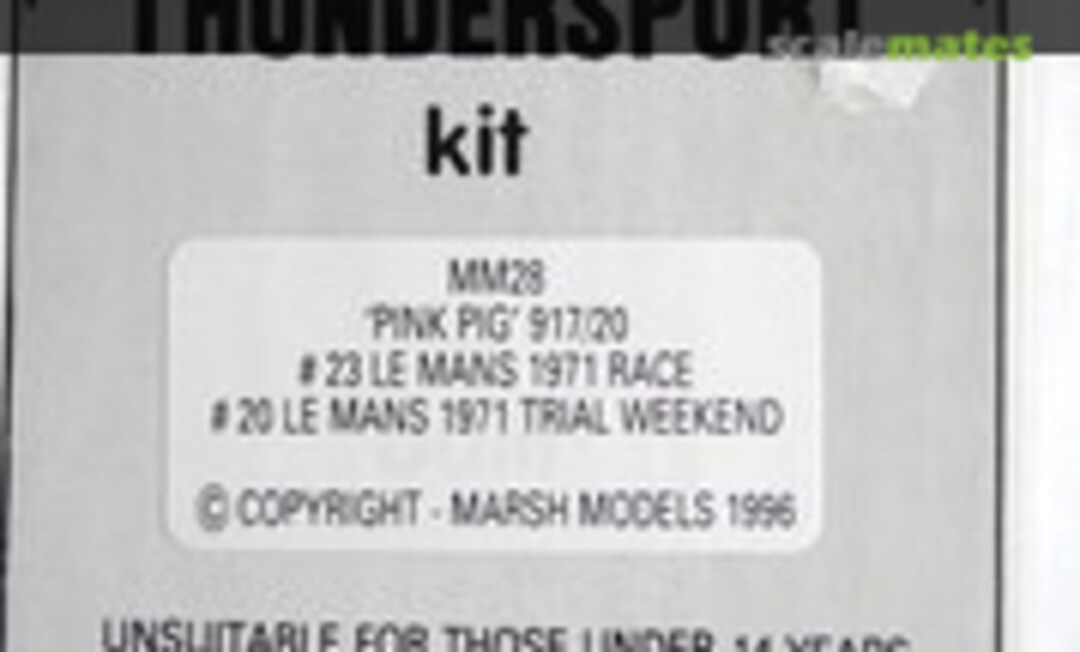 1:43 Porsche 917/20 #001 &quot;Pink Pig&quot; (Marsh Models MM28)