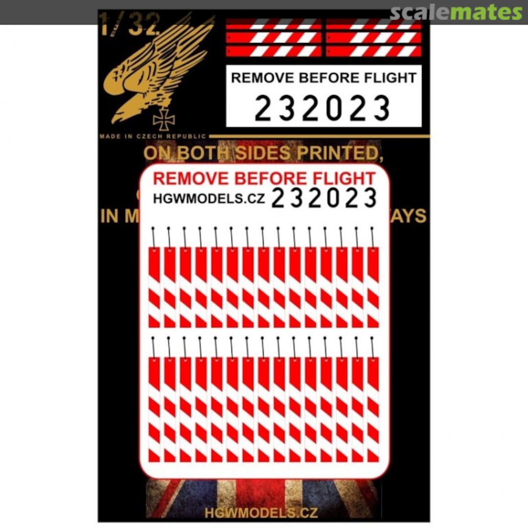 Boxart Remove Before Flight - UK 232023 HGW Models Boxart Remove Before Flight - UK 232023 HGW Models
