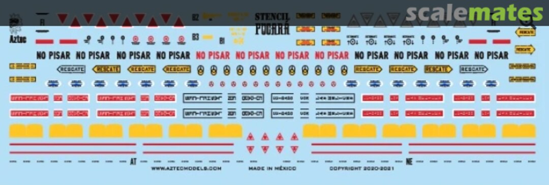 Boxart Stencil Pucara S-003 Aztec Models Boxart Stencil Pucara S-003 Aztec Models