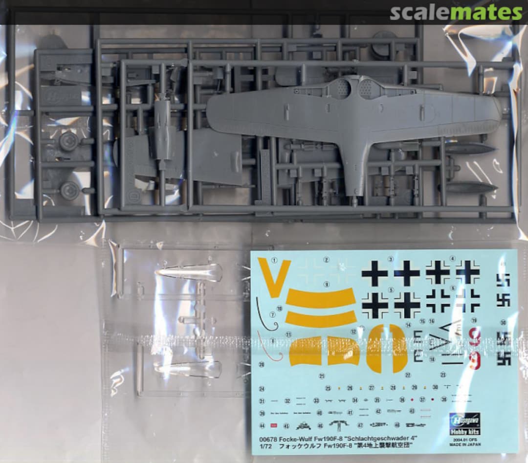 Contents Focke-Wulf Fw190F-8 `Schlachtgeschwader 4´ 00678 Hasegawa Contents Focke-Wulf Fw190F-8 `Schlachtgeschwader 4´ 00678 Hasegawa