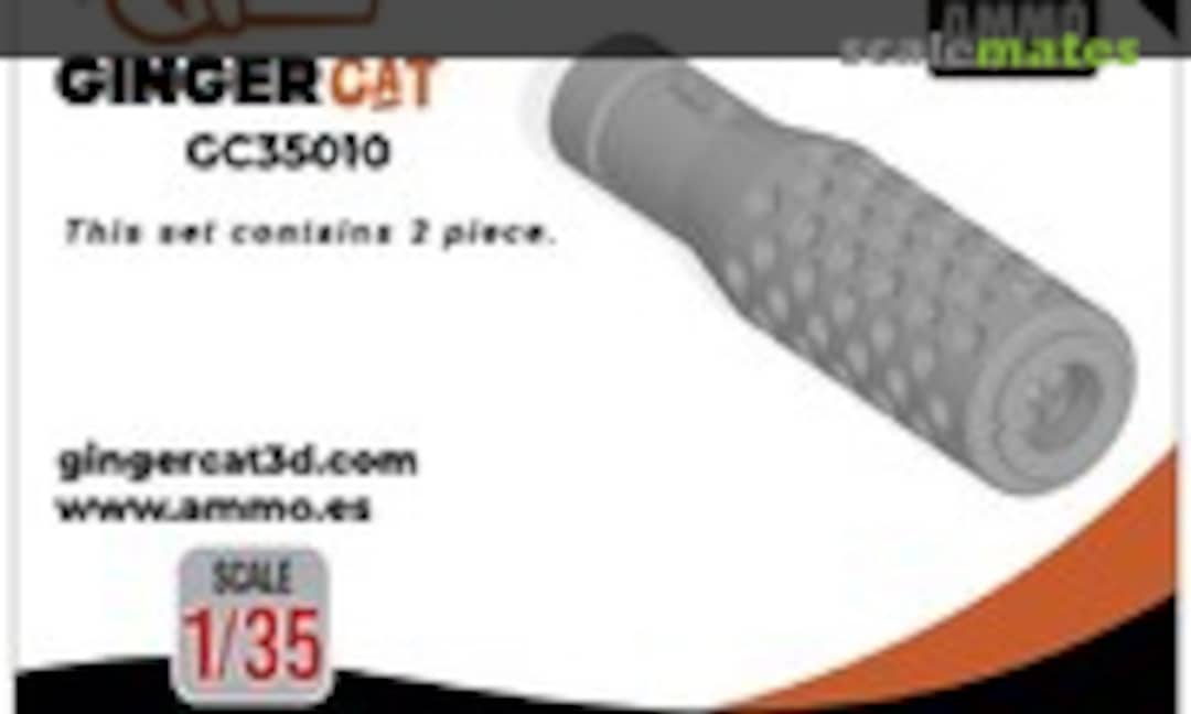 1:35 88mm Tank Barrel Perforated Muzzle Brake (Ginger Cat GC35010) GC35010