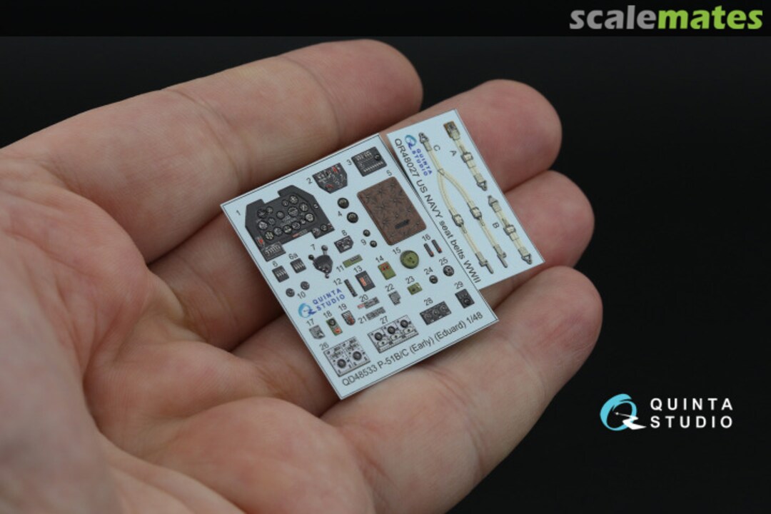 Contents P-51B/C Mustang (Early) interior 3D decals QD48533 Quinta Studio Contents P-51B/C Mustang (Early) interior 3D decals QD48533 Quinta Studio