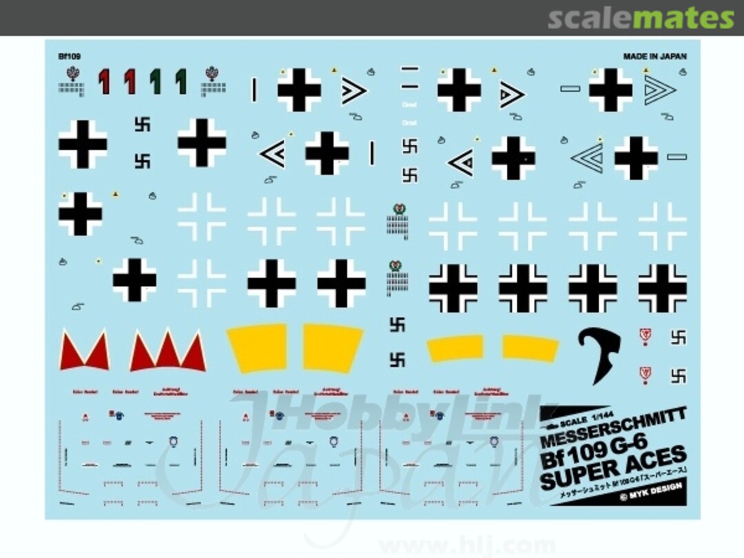 Boxart Messerschmitt Bf109G-6 Super Aces 06797 MYK Design