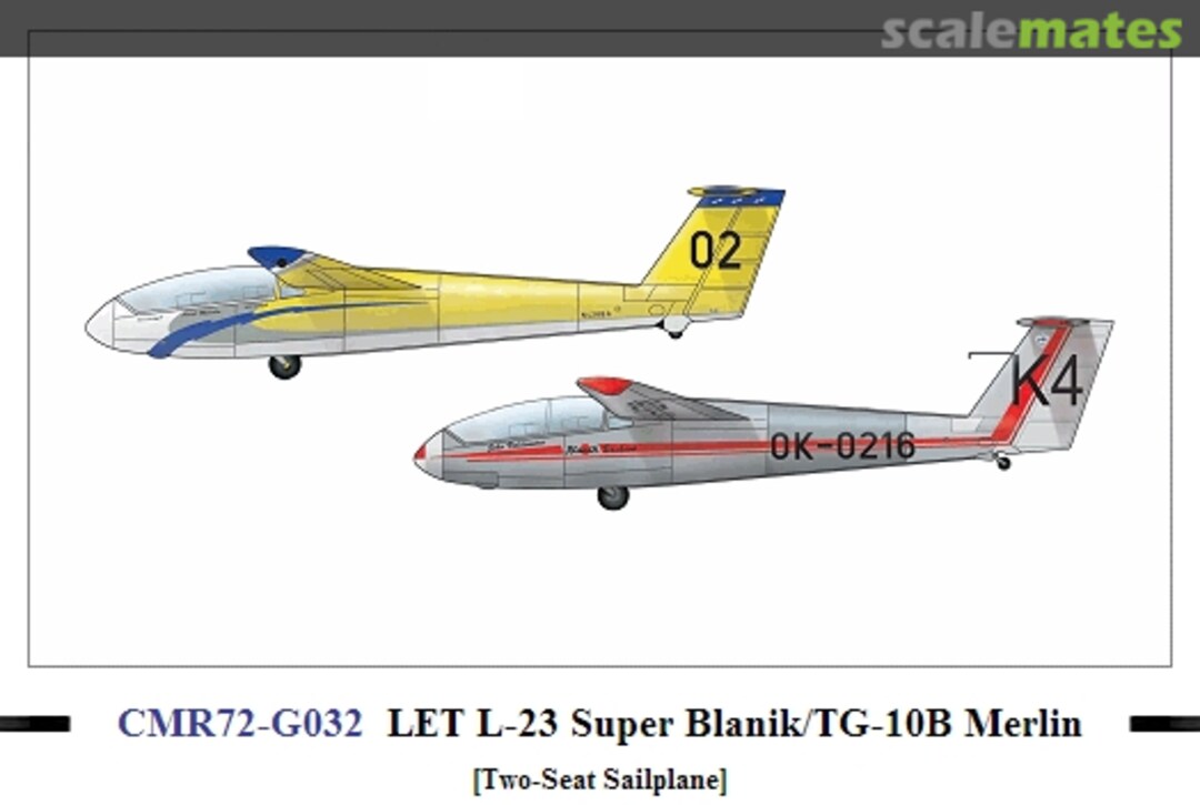 Boxart LET L-23 Super Blanik/TG-10B Merlin CMR72-G032 CMR Boxart LET L-23 Super Blanik/TG-10B Merlin CMR72-G032 CMR