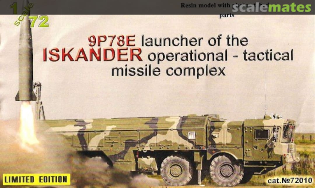 Boxart 9P78E Launcher of the Iskander-E Operational-Tactical Missile Complex 72010 ZZ Exclusive Modell