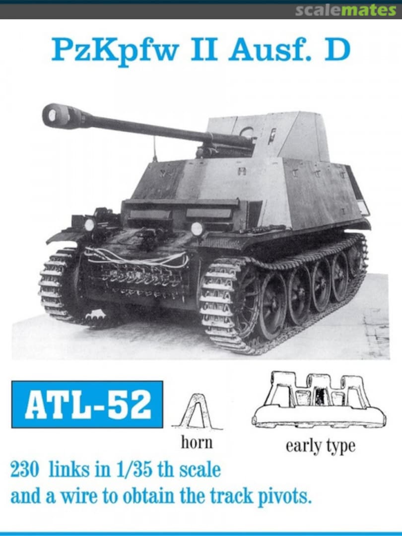 Boxart Panzer II Ausf. D (early type) tracks ATL-52 Friulmodel