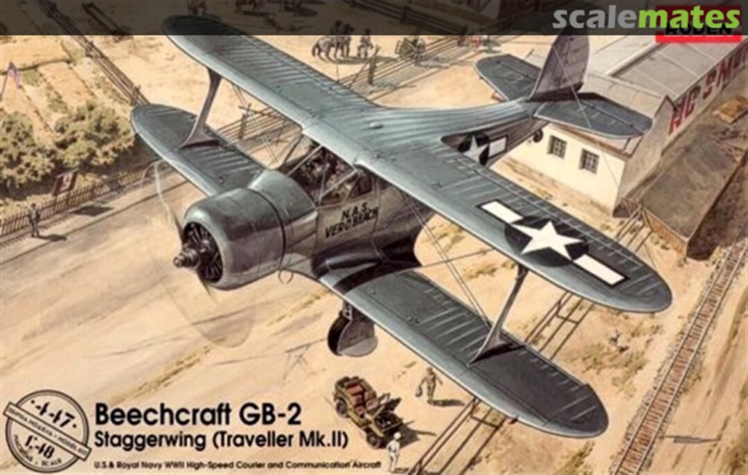 Boxart Beechcraft GB-2 Staggerwing 447 Roden