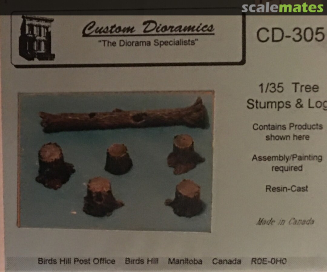 Boxart Tree Stumps CD-305 Custom Dioramics