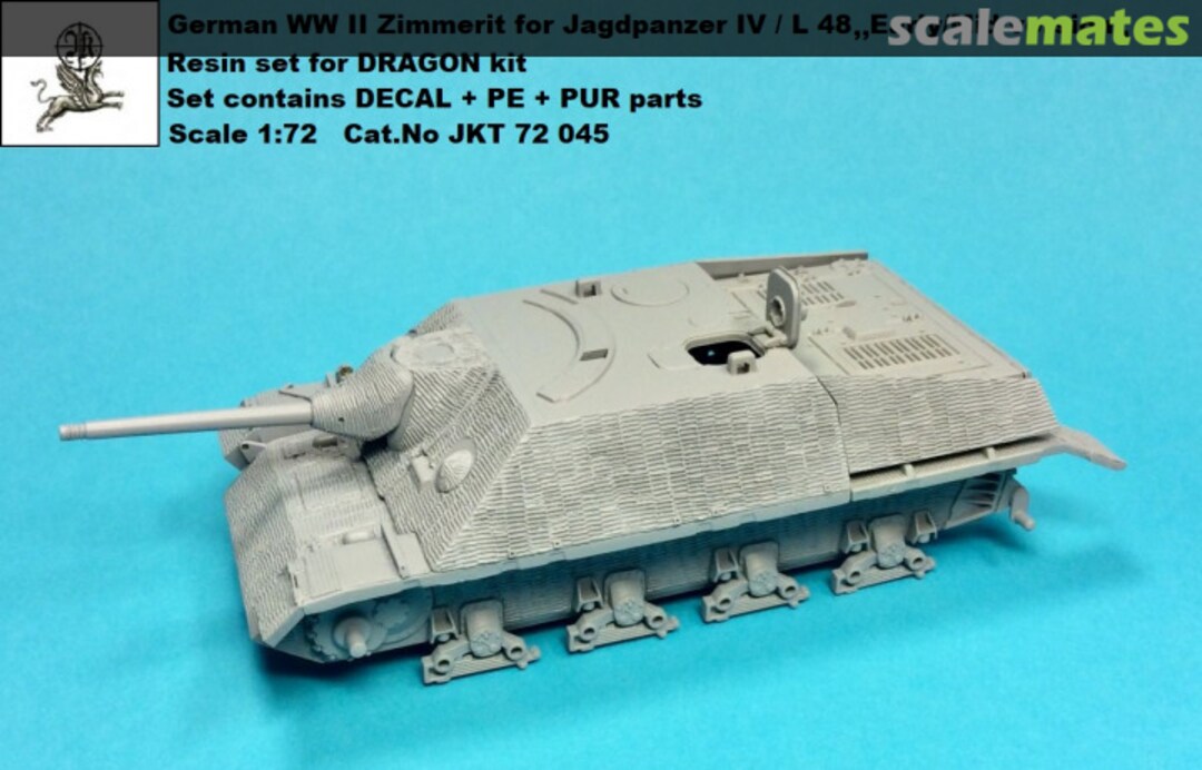 Boxart Jagdpanzer IV / L48 Early/Mid zimmerit JKT 72045 J.K. Resin