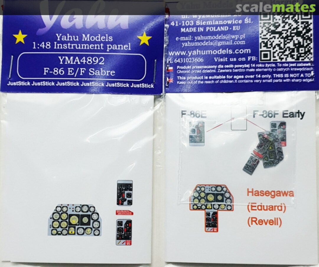 Boxart F-86 E/F Sabre YMA4892 Yahu Models Boxart F-86 E/F Sabre YMA4892 Yahu Models