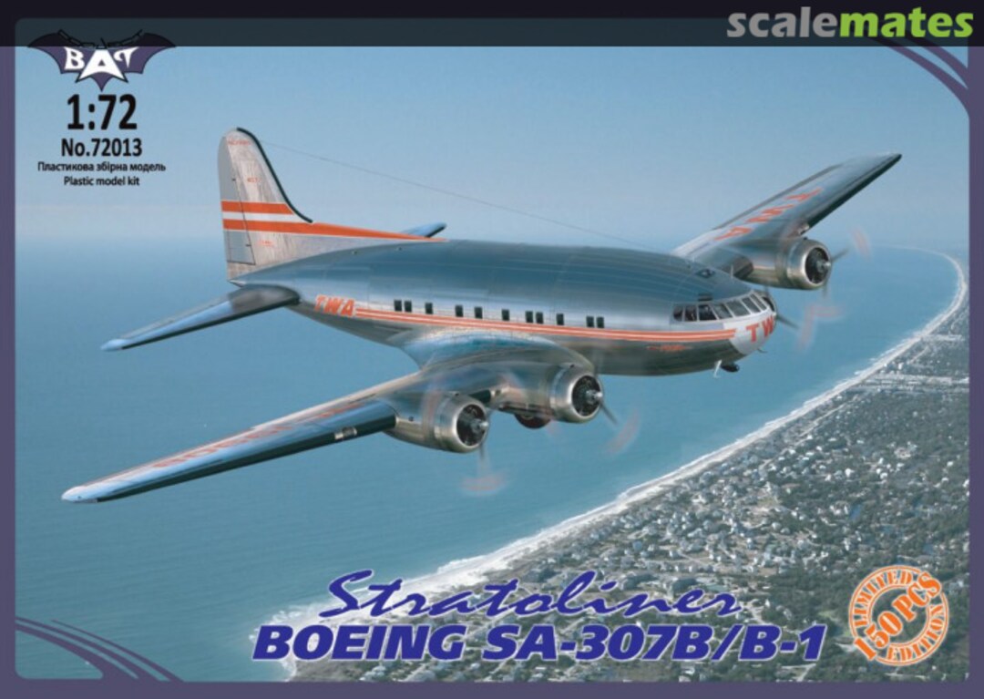 Boxart Boeing SA-307B/B-1 Stratoliner 72013 Bat Project Boxart Boeing SA-307B/B-1 Stratoliner 72013 Bat Project