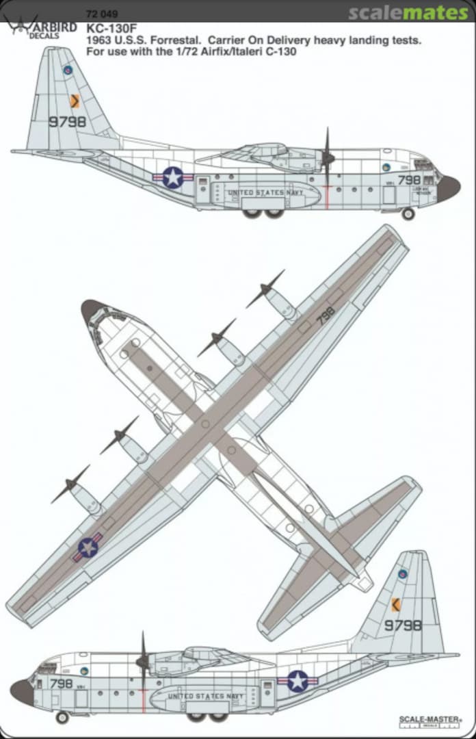 Boxart Lockheed KC-130F Hercules: USS Forrestal Oct-Nov 1963 72049 Warbird Decals Boxart Lockheed KC-130F Hercules: USS Forrestal Oct-Nov 1963 72049 Warbird Decals