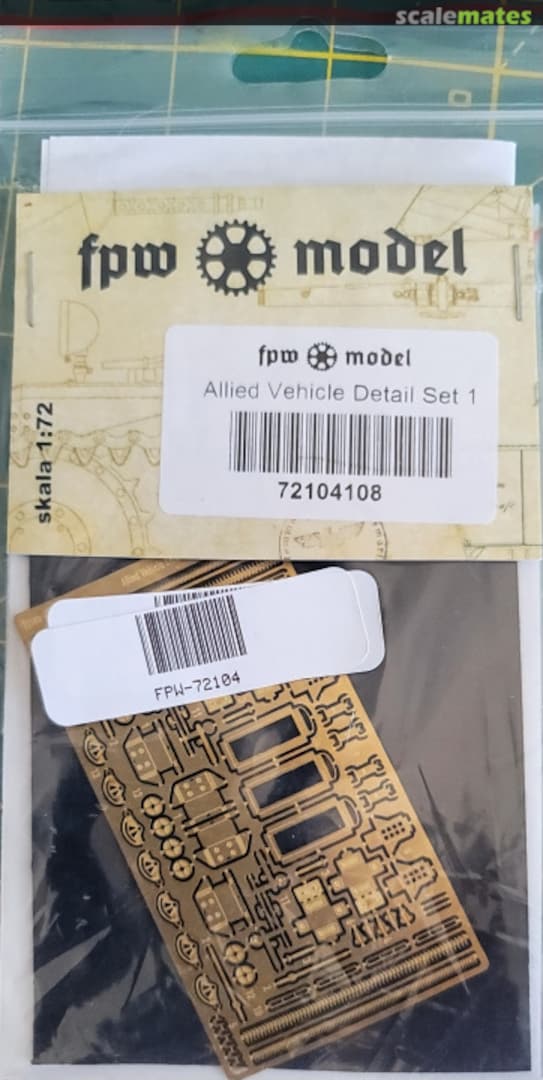 Boxart Allied Vehicle Detail Set 72104 FPW Model Boxart Allied Vehicle Detail Set 72104 FPW Model